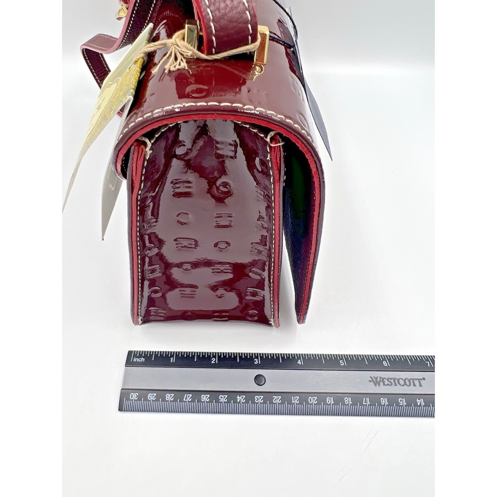 Arcadia Vinaccia Patent Leather Crossbody Handbag #1569 NWT - Picture 14 of 15